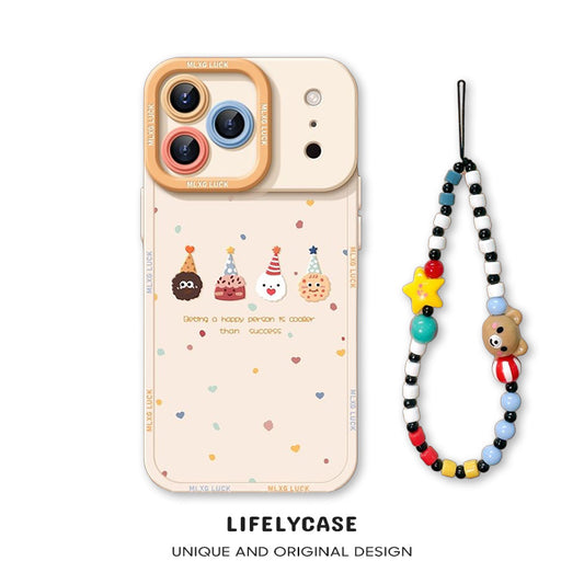 iPhone beads series | Cartoon Liquid Silicone Phone Case