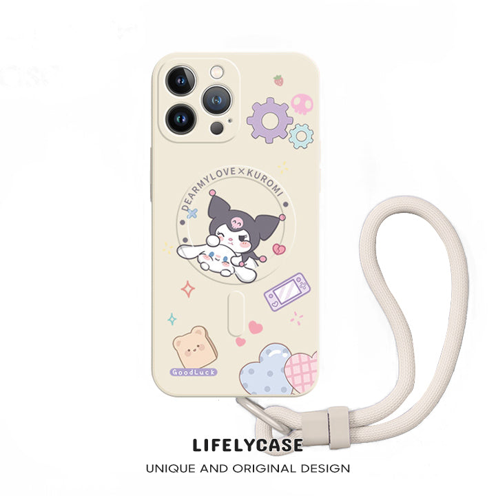 iPhone Lanyard Series | Sanrio Liquid Silicone MagSafe Phone Case