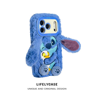 iPhone Series | Cute Stitch Plush Phone Case