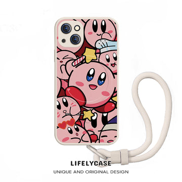 iPhone Lanyard Series | Cartoon Liquid Silicone MagSafe Phone Case