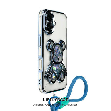 iPhone Lanyard Series | Quicksand Be@rbrick Cartoon Design Phone Case