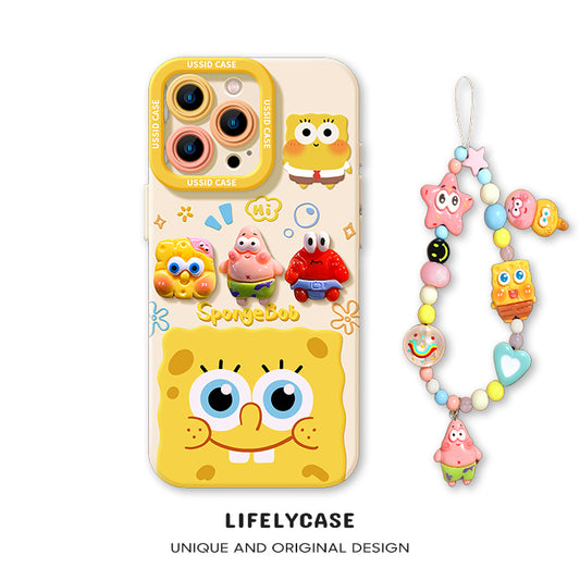 iPhone beads series | Original Design Cartoon Liquid Silicone Phone Case