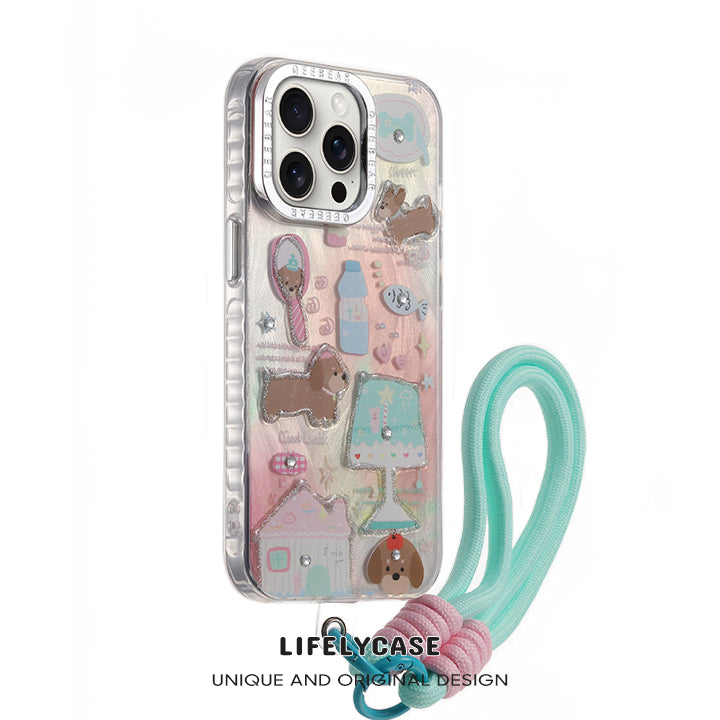 iPhone Lanyard Series | Cute Cartoon Series Phone Case