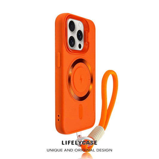 iPhone Lanyard Series | Lens Bracket Design MagSafe Magnetic Phone Case