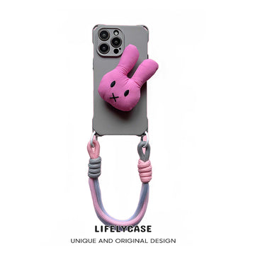 iPhone Lanyard Series | Cute Bunny Phone Case