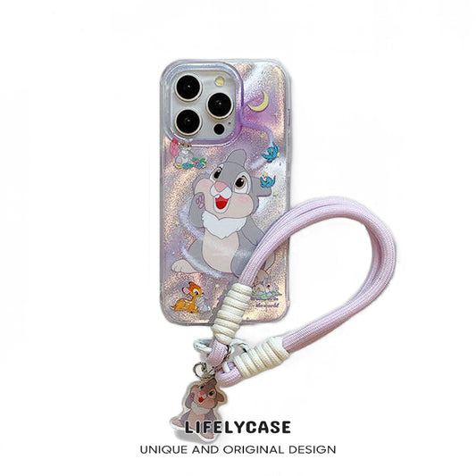 iPhone Lanyard Series | Cute Cartoon Rabbit Phone Case