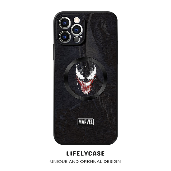 iPhone MagSafe Series | Original Design "Venom" Cartoon Leather Phone Case