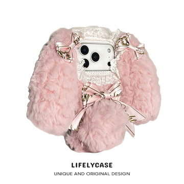 iPhone Series | Lop-Eared Rabbit Plush Phone Case