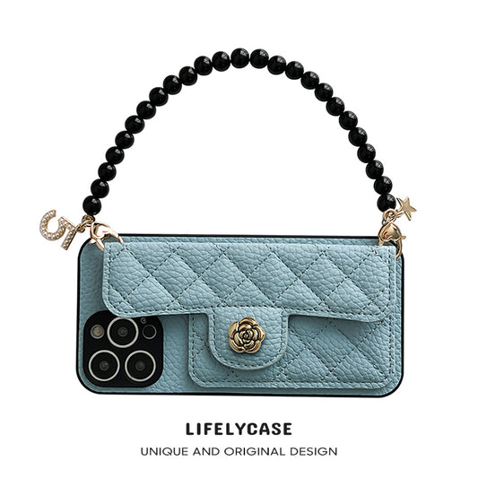 iPhone Lanyard Series | Coin Purse Design Genuine Leather Phone Case