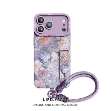 iPhone Wristband Series | "Dream of Flowers" Liquid Silicone Phone Case