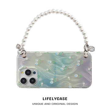 iPhone Lanyard Series | Small Fresh Tulip Design Phone Case