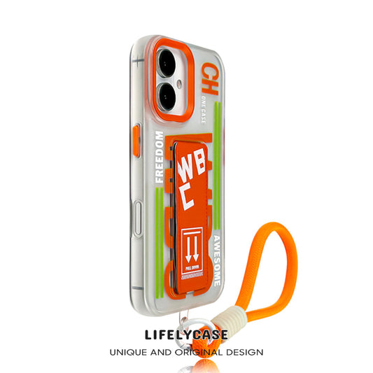 iPhone Lanyard Series | Cool Push-Pull Stand Design Phone Case