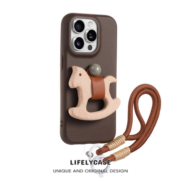 iPhone Lanyard Series | Liquid Silicone Cartoon Phone Case (with free pendant)