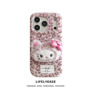 iPhone Series | Hello Kitty Liquid Silicone Plush Phone Case