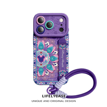 Serie de iPhone | Funda para teléfono con pulsera de silicona líquida Art Series
