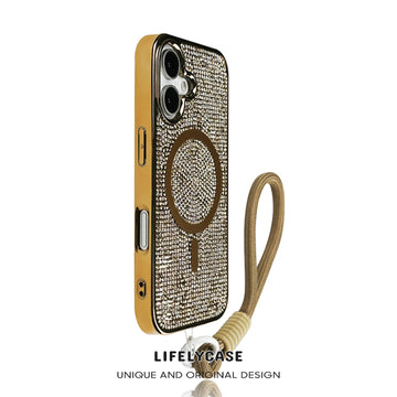 iPhone Lanyard Series | Diamond Design Magsafe Magnetic Phone Case