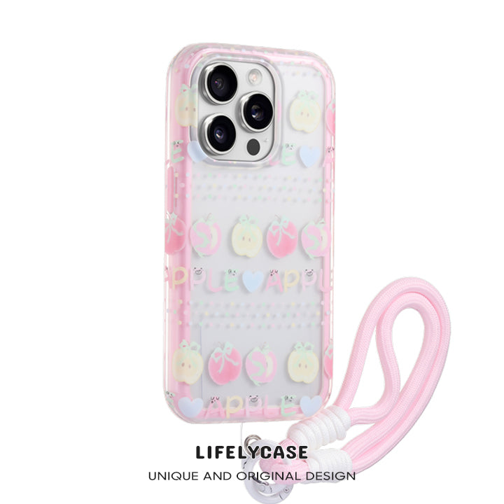 iPhone Lanyard Series | Cartoon Color Phone Case