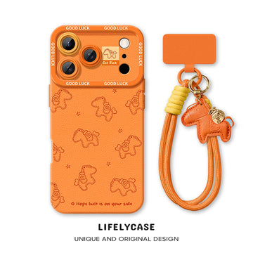 iPhone beads series | Stylish Pony Keychain Liquid Silicone Phone Case