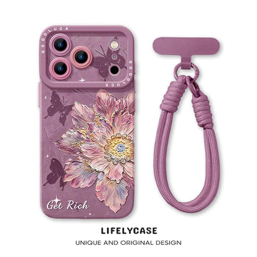 iPhone Beads Series | Abundant Blooms of Prosperity Liquid Silicone Phone Case