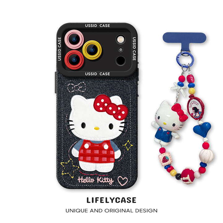 iPhone beads series | Hello Kitty Liquid Silicone Phone Case