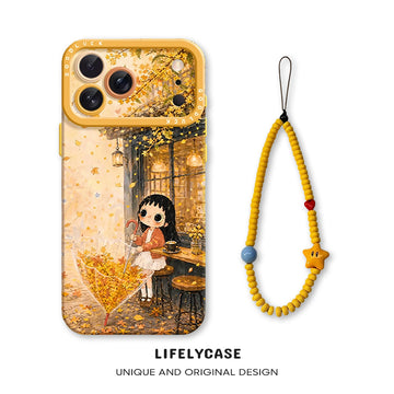 iPhone Beads Series | Little Girl Liquid Silicone Phone Case