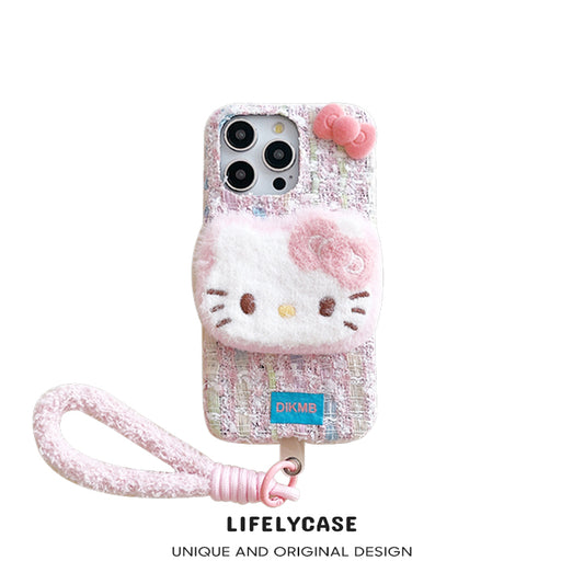 iPhone Lanyard Series | Hello Kitty Plush Phone Case