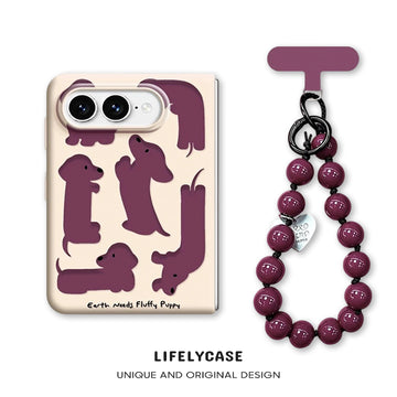 iPhone Duo | Fun Cartoons Phone Case with Matching Beaded Bracelet