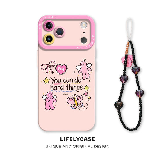 iPhone beads series | Cute Cartoon Liquid Silicone Phone Case
