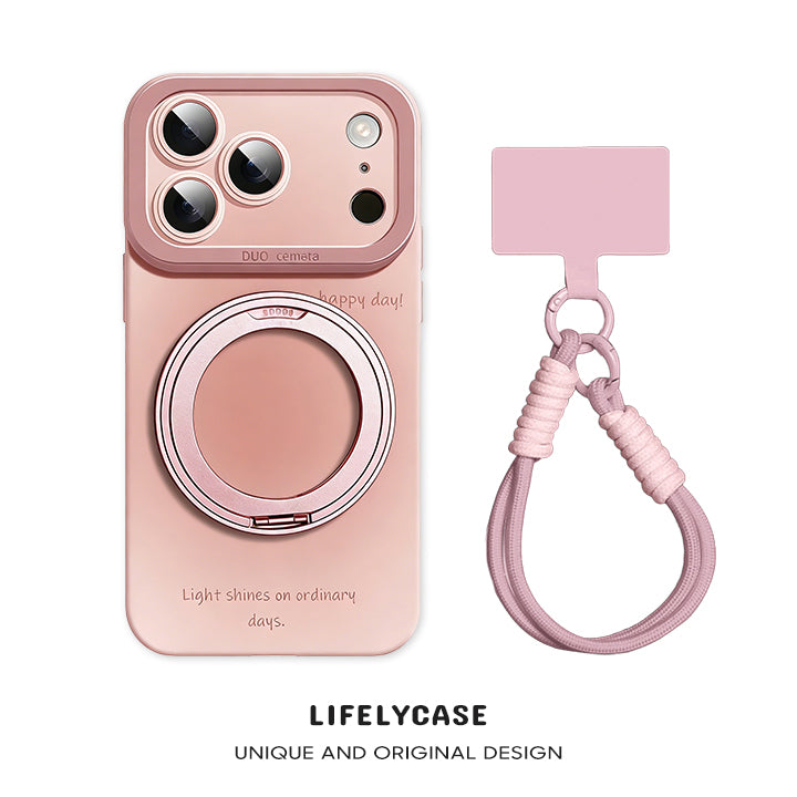 iPhone Lanyard Series | Gradient Color Magnetic Stand Phone Case