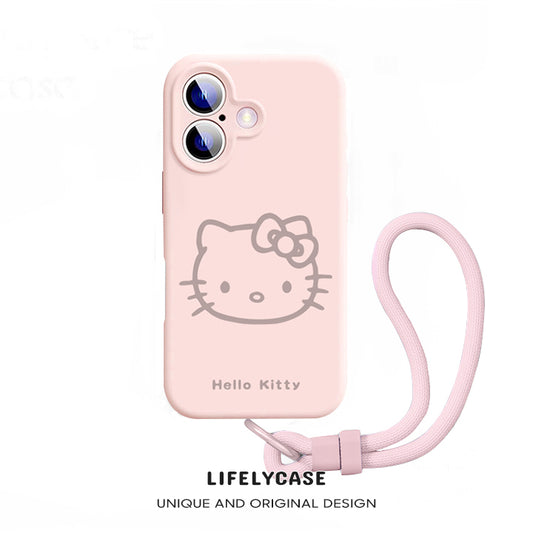 iPhone Lanyard Series | Hello Kitty Liquid Silicone MagSafe Phone Case