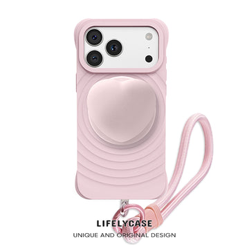 iPhone Lanyard Series | Sweet Heartbeat: Wavy Ripple MagSafe Case