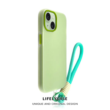 iPhone Lanyard Series | Macaron Color Frosted Phone Case