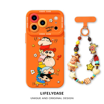 iPhone beads series | Crayon Shin-chan Liquid Silicone Phone Case