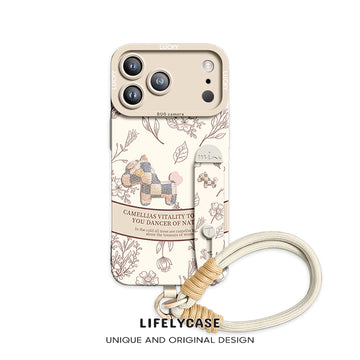 iPhone Wristband Series | "Plaid Pony" Liquid Silicone Phone Case