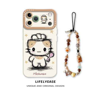 iPhone beads series | Creative Sketch Cartoon Phone Case