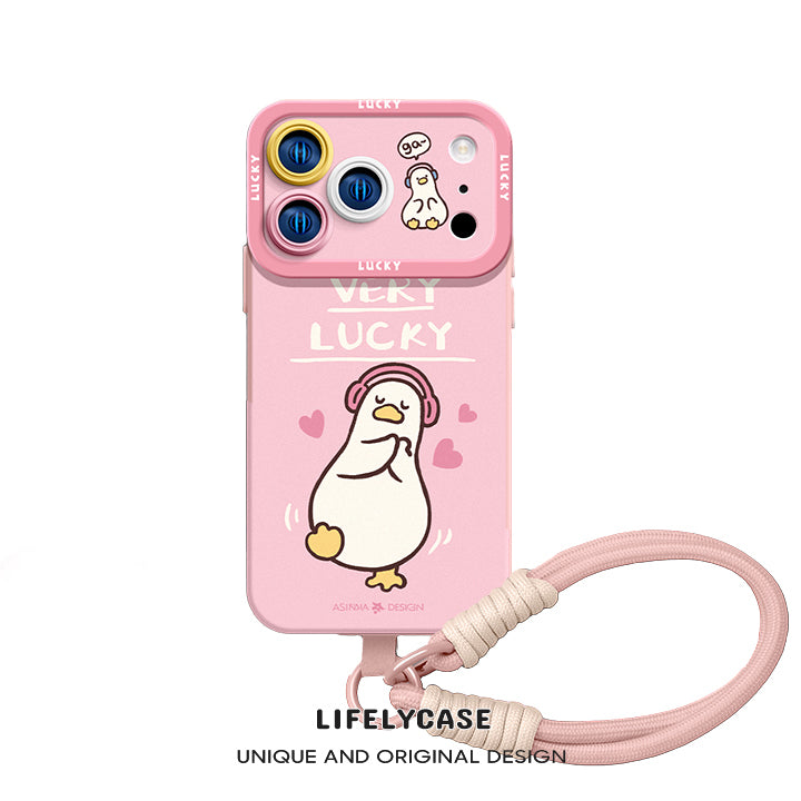 iPhone Lanyard Series | Lucky Duck Liquid Silicone Phone Case