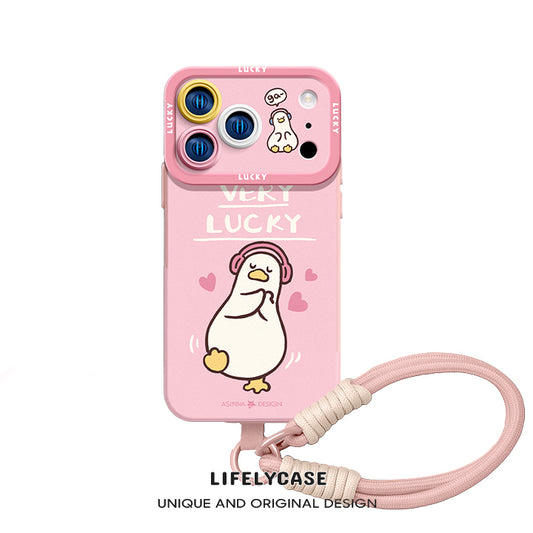 iPhone Lanyard Series | Lucky Duck Liquid Silicone Phone Case