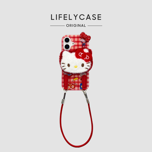 iPhone Lanyard Series | Hello Kitty Plush Phone Case