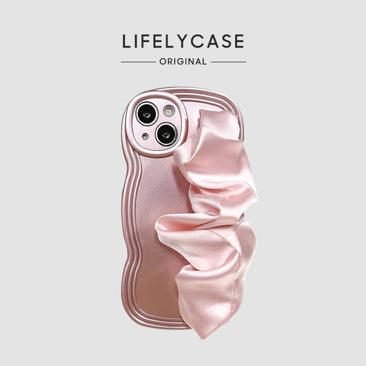 iPhone Lanyard Series | Silk Wristband Liquid Silicone Phone Case