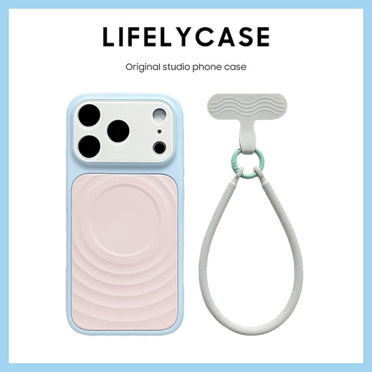 iPhone Lanyard Series | Wave Liquid Silicone Phone Case