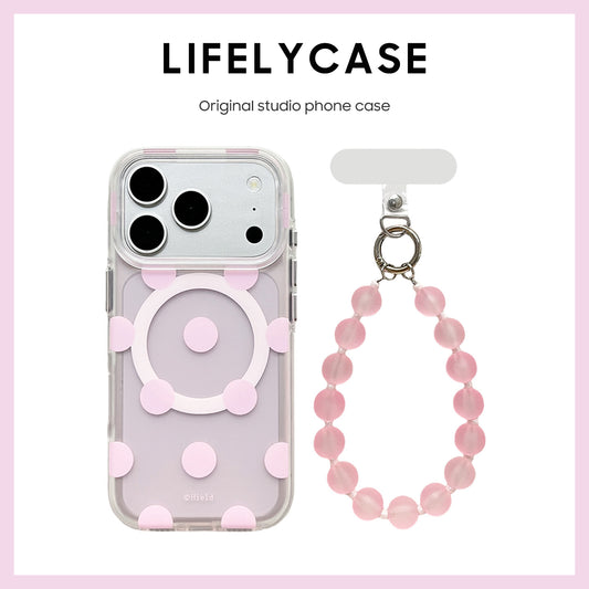 iPhone Lanyard Series | Polka dot design MagSafe Phone Case