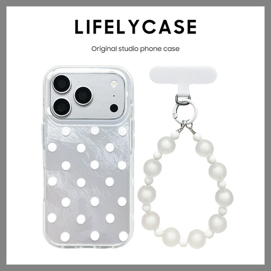 iPhone Lanyard Series | Fashionable Polka Dot Design Phone Case
