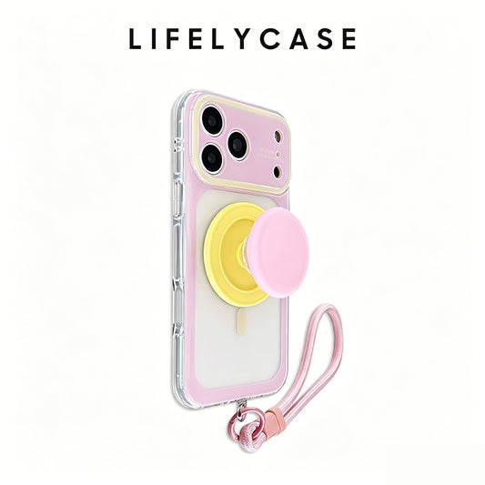 iPhone Lanyard Series | Color-Blocked Dopamine Phone Case, Supports Magsafe