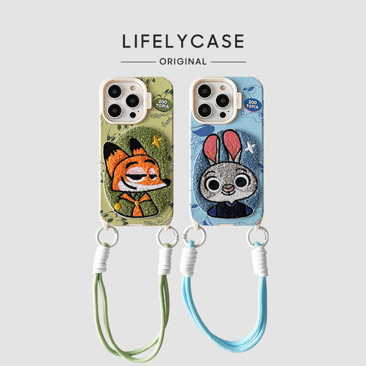 iPhone Lanyard Series | Zootopia Leather Phone Case