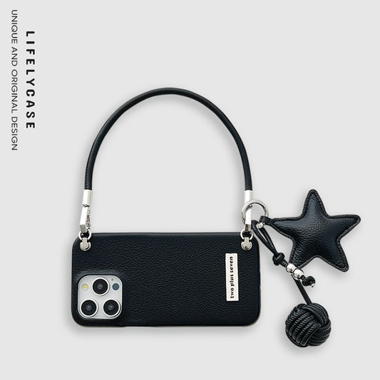 iPhone Lanyard Series | Genuine Leather Phone Case, Free Star Accessories