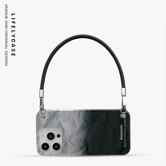iPhone Lanyard Series | Ink Painting Design Textured Phone Case