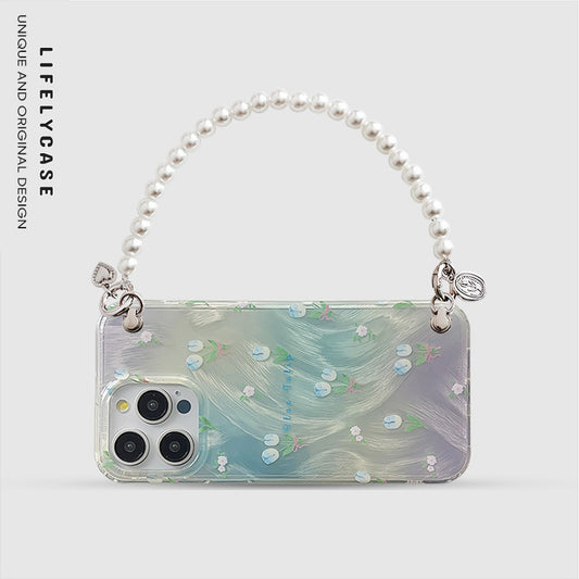 iPhone Lanyard Series | Small Fresh Tulip Design Phone Case