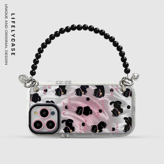 iPhone Lanyard Series | Cute Cat Silicone Phone Case