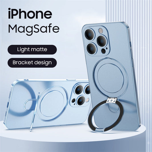 Serie MagSafe para iPhone | Funda para teléfono esmerilada ultrafina con soporte magnético