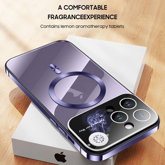 Serie MagSafe para iPhone | Caja de teléfono de metal de aromaterapia 